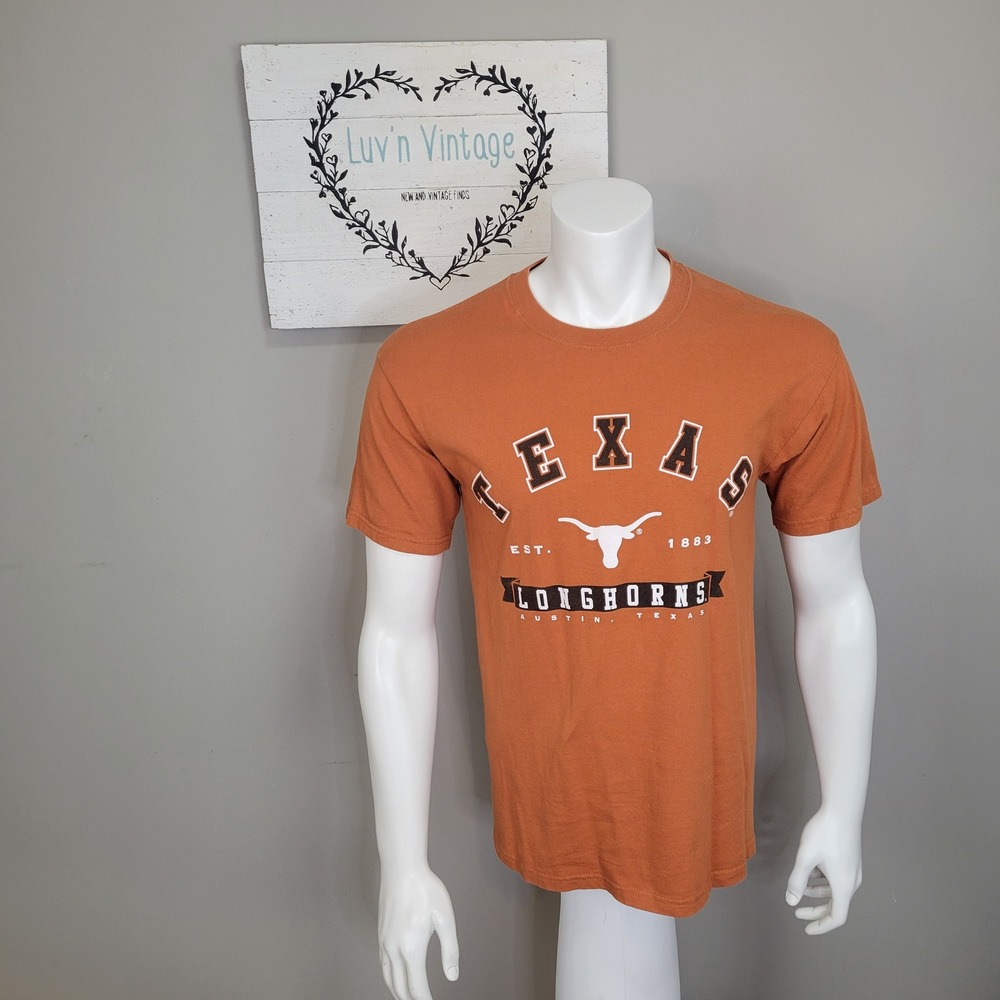 Steve Barrys University Sportswear Texas Longhorns Orange T Shirt Mens Size M‎